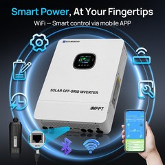ECO-WORTHY 10KW 48V Solar Inverter 120V/220V Split Phase 200A Charger UL1741