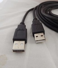 1x Car Dashboard Flush Mount Dual USB 2.0 A Male To 2x Female Extension Cable 2m