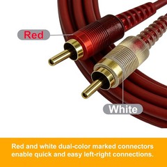 Black 5 Ft RCA Cables 2 Stereo Audio Cable