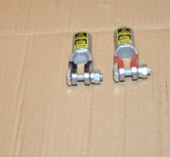 Positive & Negative 4/0 AWG Straight Barrel Top Post Battery Terminal Cable Ends