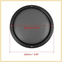 2pcs 8″ Black Car Speaker Cover Steel Mesh Sub Woofer Subwoofer Grill New