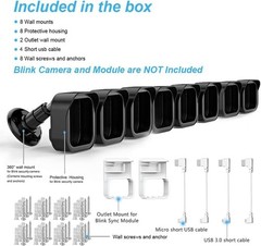 Metal and Plastic Mount for Blink Cameras