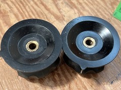 4x ’60s/70s vintage 53 mm large rotary console knobs Japan RCA Raytheon Peavey