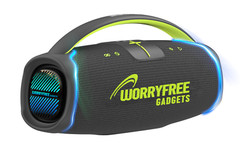 300W Portable Bluetooth Speaker with Handle, One Microphone Long Playtime, Gray