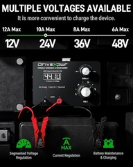 Adjustable Battery Charger 6V 8V 12V 24V 36V 48V 60V 72V 16A X40
