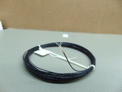 25 ft Vintage 26 AWG Silver plated copper Kapton PTFE Wire Black 19 strand