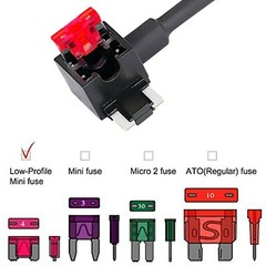 3Pack 12V 10Amp Car Add Circuit Low Profile Fuse TAP Adapter Kit ATM APM Blade