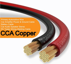 40FT 1/0 Gauge CCA Battery Cable w/ 20 Lugs & Heat Shrink for Amp Solar DC