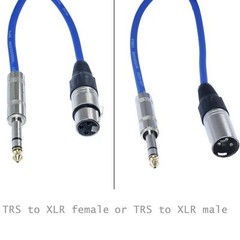 1/4 TRS to XLR MALE FEMALE shielded balanced pro audio PA patch cable mic cord