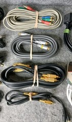 Huge Audio Video Cable Lot HDMI RCA S-Video Power AV Monster Cambridge…