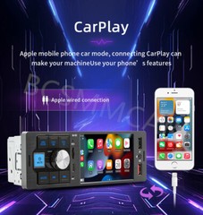 4.1in Car Radio Stereo Bluetooth Single 1Din CarPlay Android Auto TF/AUX/USB/FM