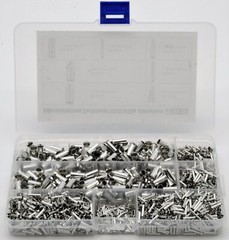 1950 Pieces Of Ferrules, Uninsulated, 0.5 To 10mm² In The Strand Box Assortment