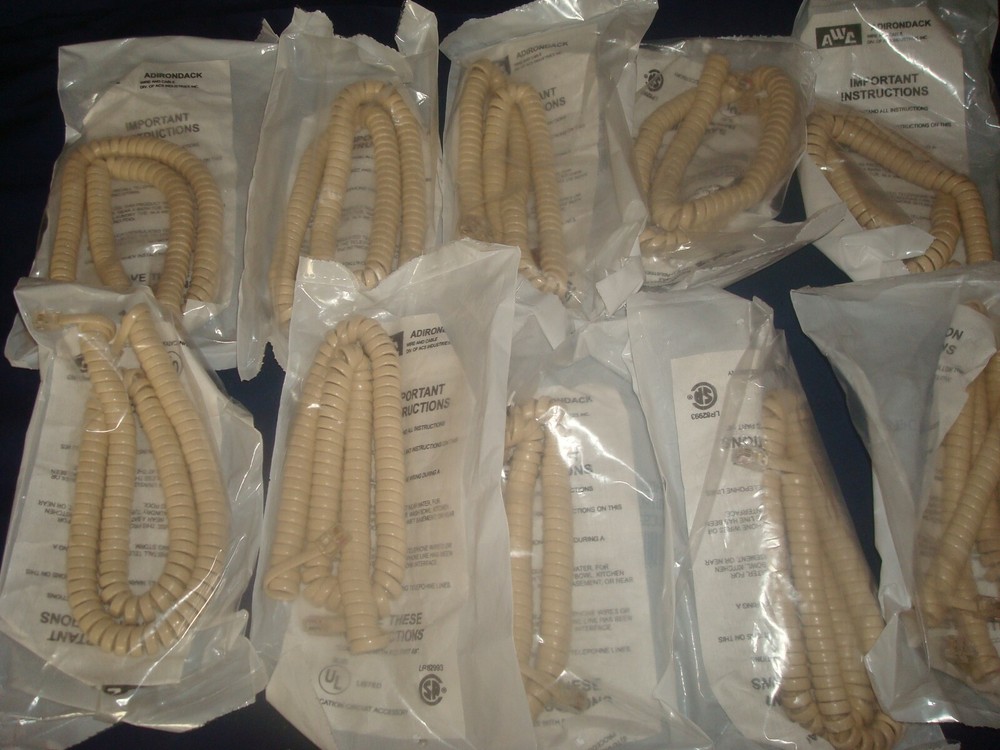 10 HANDSET CORDS ASH COLOR 12 FOOT YES 10 ONE PRICE
