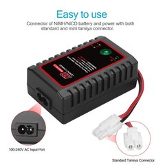 Portable RC Battery Charger for 2.4V-9.6V NiMH/NiCD Battery Pack RC Car Charger