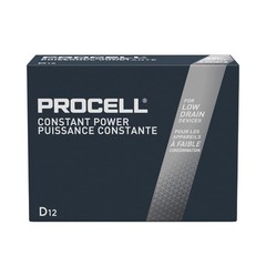 Duracell® Procell Alkaline Batteries, D, 12/Box