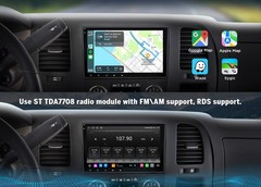Car Radio Head Unit 8″ 8+128 Android Auto 13 For GMC Sierra Wireless CarPlay DSP