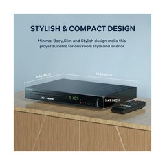Blu Ray DVD Player,Full HD Blu-ray Disc Player CD Players with Easy Hook Up a…