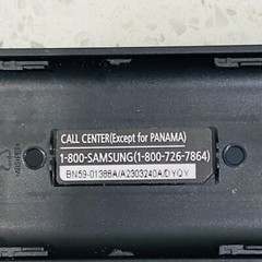 Original Samsung BN59-01388A TV Remote Control Black Tested Works