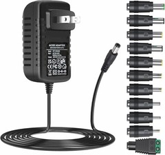 Universal Ac Adapter 12v 2a Power Supply Charger 24w Ac110v to Dc12v 2000ma 1500