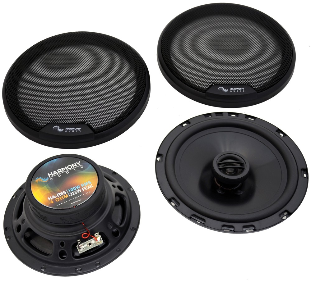 Harmony Audio HA-65 Car Stereo Rhythm 6.5″ Replacement 300W Speakers & Grills