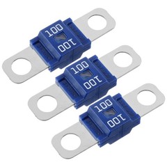 Pack of 3 Ami/Midi Fuse 100 Amp High Current Fuse Bolt-On, Commonly Used in Cars