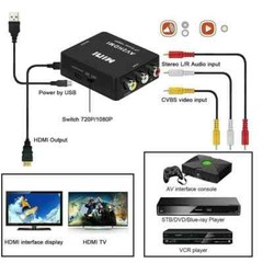 RCA to HDMI Converter Adapter AV 1080P For TV Audio Video Composite CVBS AV2HDMI