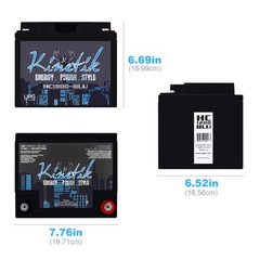 Kinetik HC1200-BLU 1200 Watt Car Audio High Current Blue Power Cell Battery