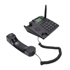 Cordless Landline Phone Dual SIM Multifunction For Home Black Easy To Use