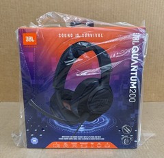 JBL Quantum 200 Wired Over-Ear Gaming Headset Headphone with Flip-Up Mic 2 H