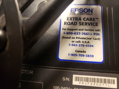 Epson WXGA Projector H428A Stand +Power Cord PARTS ONLY Read with Remote