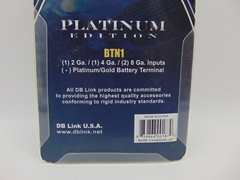 New DB Link Car Audio Platinum BTN1 Negative Battery Terminal 4 Awg 8 awg 10 Awg