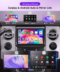9″ Touch Wireless Carplay Android Auto Stereo for 2009-2012 Ford F150 SVT Raptor