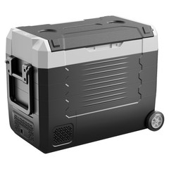 VEVOR Car Refrigerator 48 QT Compressor Electric Cooler with Wheels & Dual Zone
