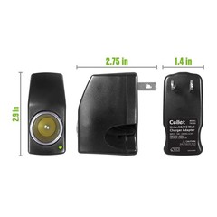 Compact Power Converter, 120V AC to 12 V DC (3000mA) Female Power Converter.