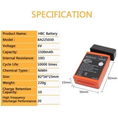 QA109600 Battery Charger 24V for HBC Radiomatic + 2PCS BA225030 1500mah Battery