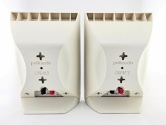 Polk OWM3 Wall and Bookshelf Speakers |Paintable Grilles (Pair, White)