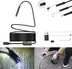 2M 6 LED USB Waterproof Endoscope Borescope Snake Video Camera for PC & Android