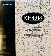 Toshiba Stereo Radio Cassette Player KT-4318 – New- Vintage