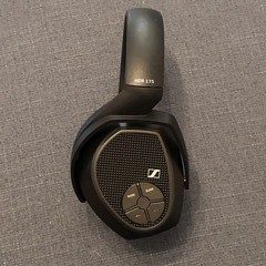 Sennheiser HDR 175 Black Wireless Adjustable Headband Over Ear Headphone Only