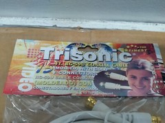 Trisonic 15 Ft. White Molded RG-59U Coaxial Cable with Gold Plated F Connectors