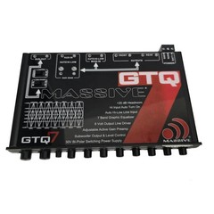 Massive Audio 7-Band Graphic Equalizer – 8 Volt Rca Outputs GTQ7 In-dash EQ