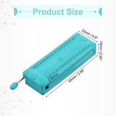 6Pcs Universal IC Test ZIF Socket 40 Pin 2.54mm Pitch DIP