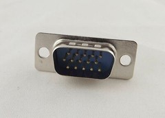 10x VGA Male Plug Socket DB15 15-Pin D-SUB 3 Rows Solder Type Connector Adapter