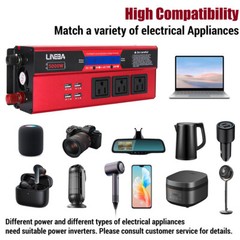 5000W Convertidor 12V A 110V / 24V A 110V Para Carro Auto inversor de corriente