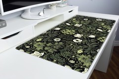 Dark Green Floral Plants XXL Gaming 31.5″ x 15.8″,