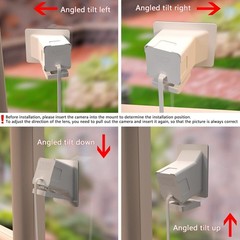 Versatile Angled Window Mount for Wyze Cam V4/V3 – Ideal for Multiple Surfaces