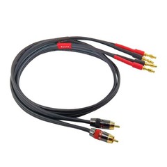 WJSTN Banana Plug to RCA Speaker Cable 6FT, Red+Black