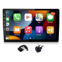 4G+64G Android 13.0 CarPlay Car Stereo Radio 10.1″ Double 2 Din GPS Navi +Camera