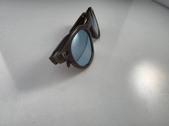 Oakley Meta HSTN Brown Smoke Prizm Deep Water lenses Polarized Smart Glasses