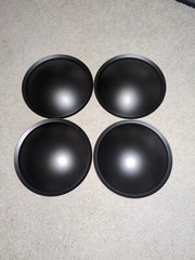 Qty 4: 6.5″ (165mm) Polypropylene Dust Caps 15″/12″/18″ Old School & Rare Subs